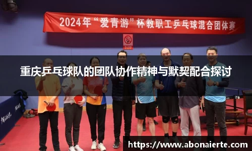 重庆乒乓球队的团队协作精神与默契配合探讨